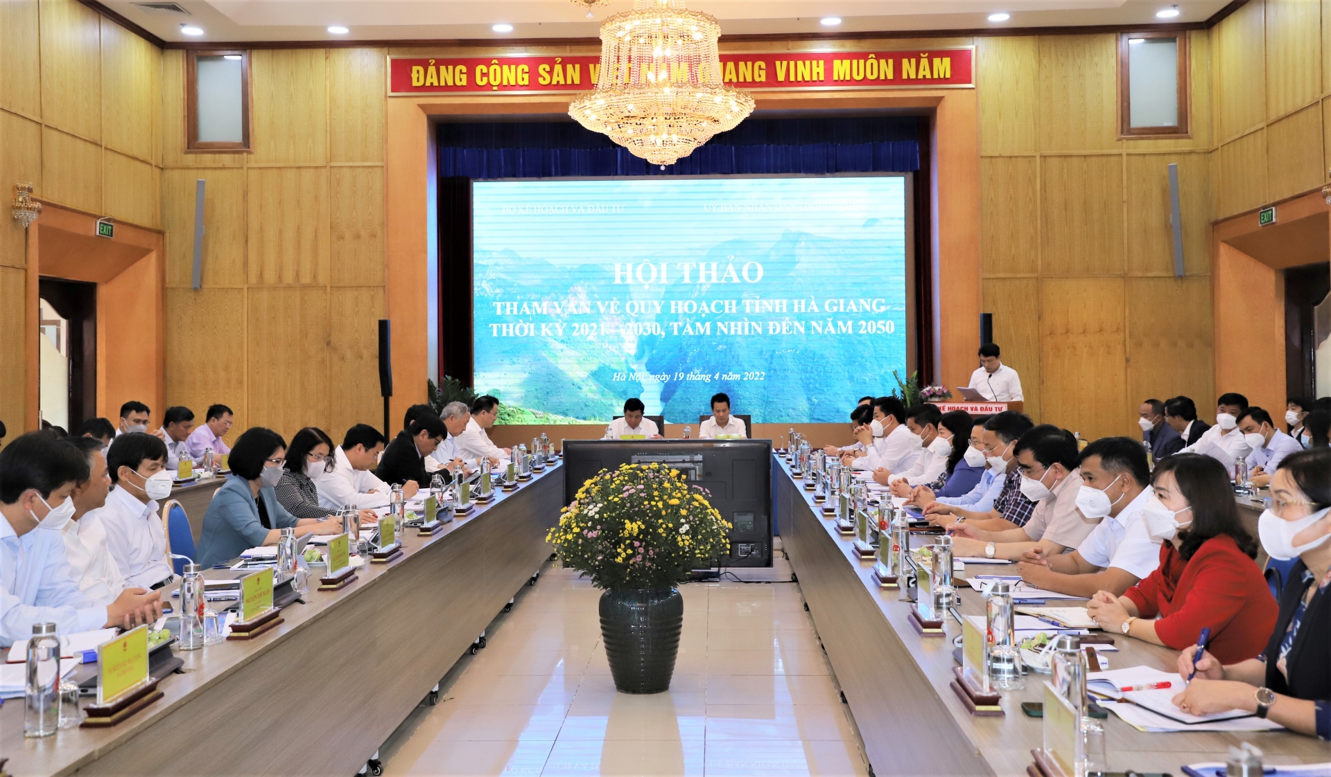 Toàn cảnh Hội thảo tham vấn về quy hoạch tỉnh Hà Giang.
