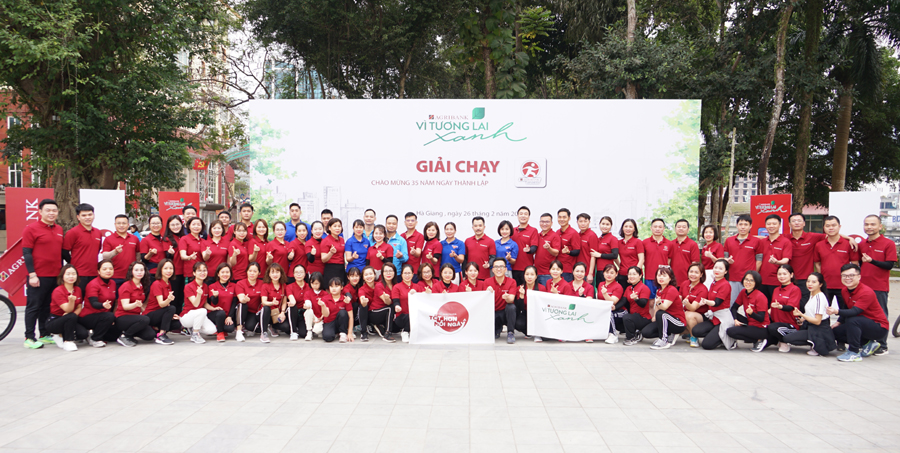 Giải chạy “ Vì tương lai xanh”, có sự tham gia đông đảo cán bộ nhân viên Agribank chi nhánh Hà Giang
