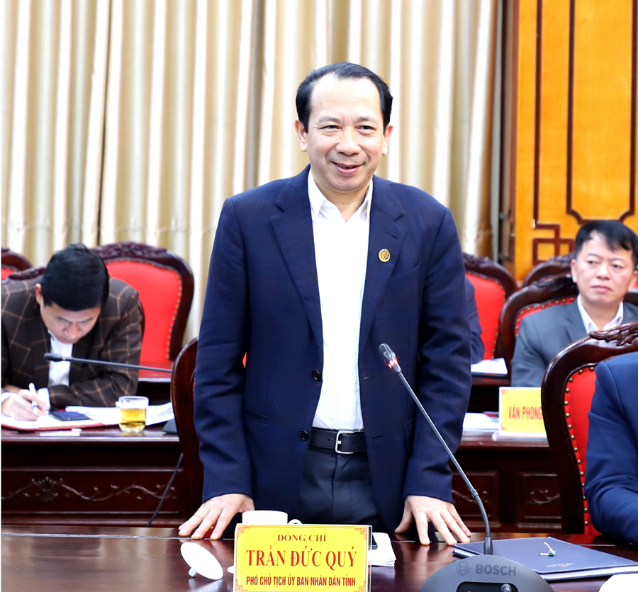 Phó Chủ tịch UBND tỉnh Trần Đức Quý