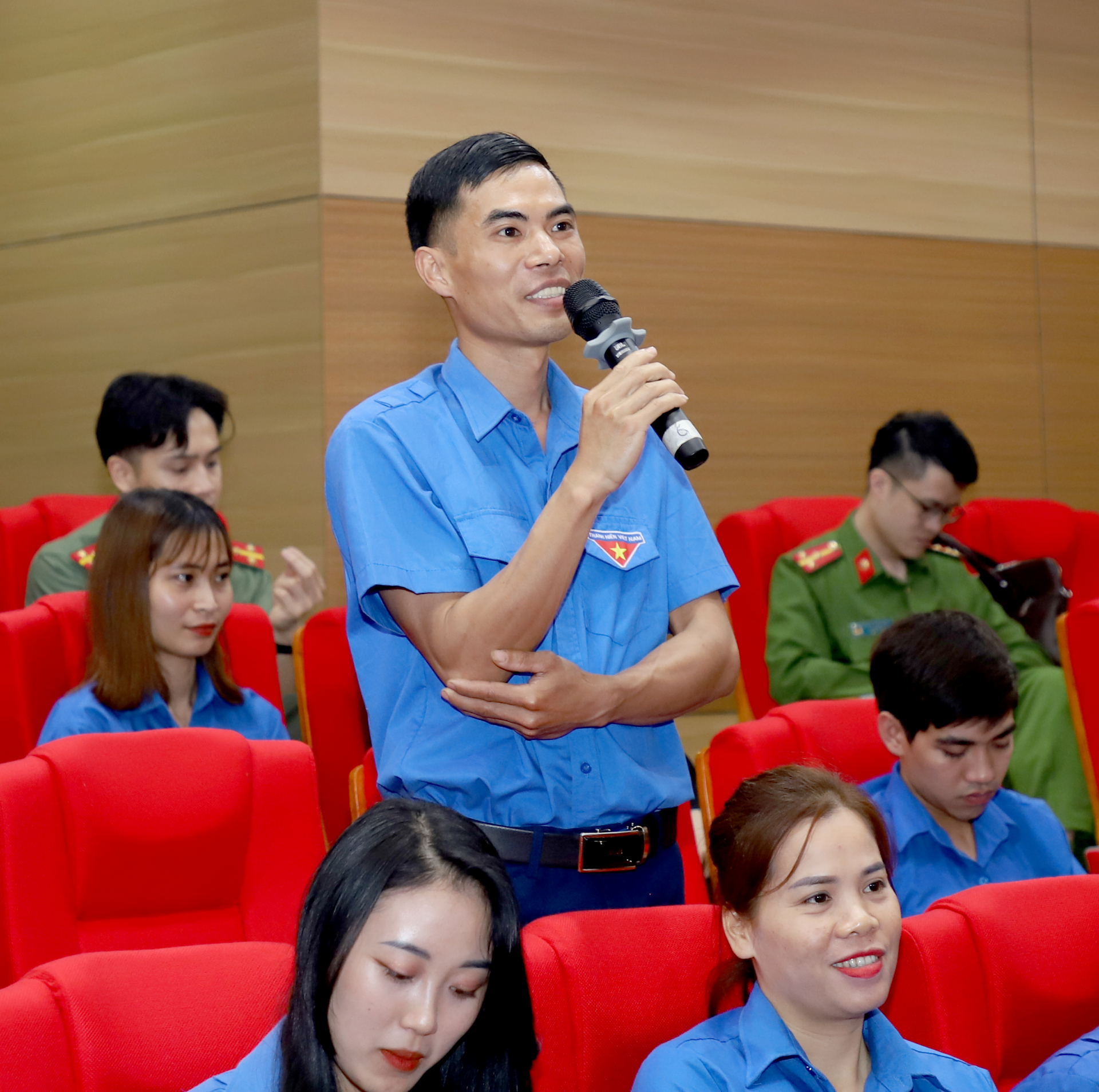 Giám đốc HTX Thanh niên Phương Tiến (Vị Xuyên) Nguyễn Xuân Tiến chia sẻ quá trình khởi nghiệp về lĩnh vực nông nghiệp.
