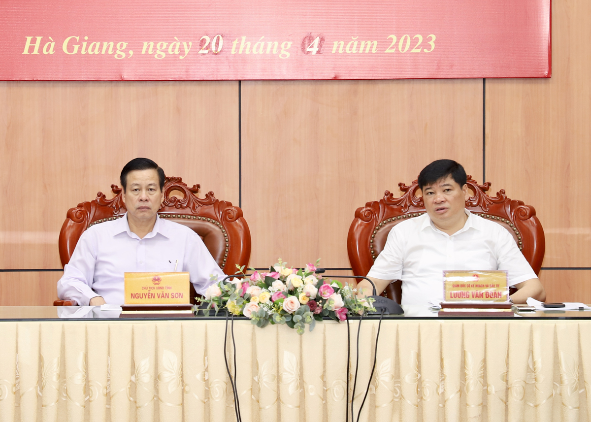 Chủ tịch UBND tỉnh Nguyễn Văn Sơn chủ trì tại điểm cầu tỉnh tại Hội nghị công bố và triển khai Quy hoạch tổng thể quốc gia
