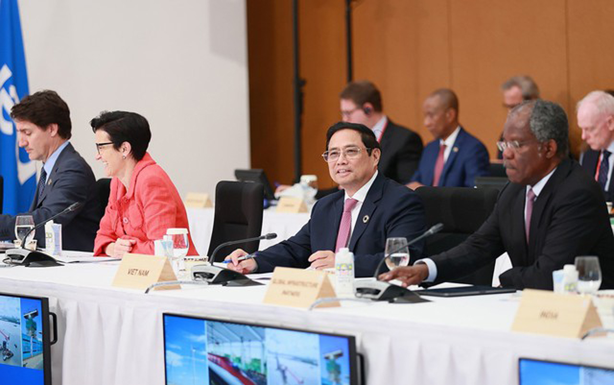 Thủ tướng Phạm Minh Chính phát biểu tại Sự kiện về Sáng kiến Đối tác Cơ sở hạ tầng và đầu tư toàn cầu (PGII)