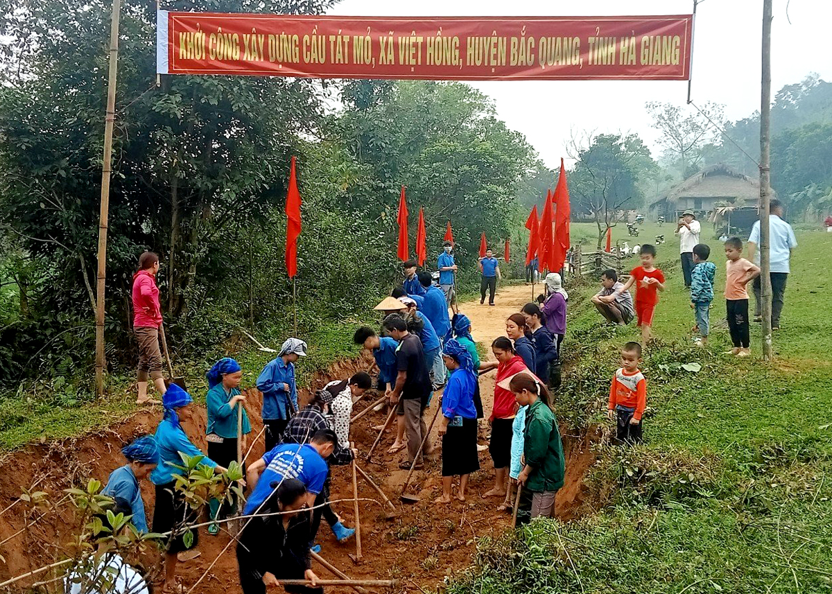 Nhờ làm tốt công tác kiểm tra, giám sát, phong trào xây dựng nông thôn mới ở Bắc Quang ngày càng có sức lan tỏa.
