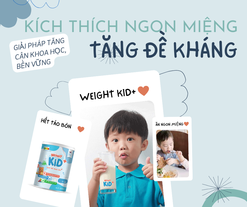Bố mẹ cần tìm mua sữa Weight Kid+ chính hãng để an tâm về chất lượng

