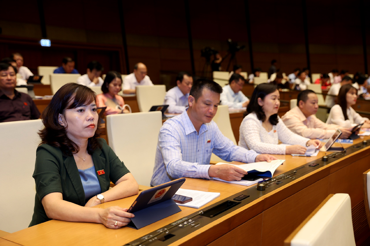 Đoàn ĐBQH tỉnh Hà Giang tại phiên họp

