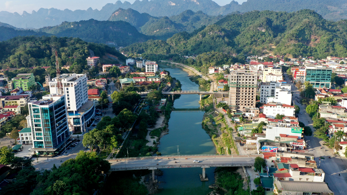 Một góc của thành phố Hà Giang hôm nay.