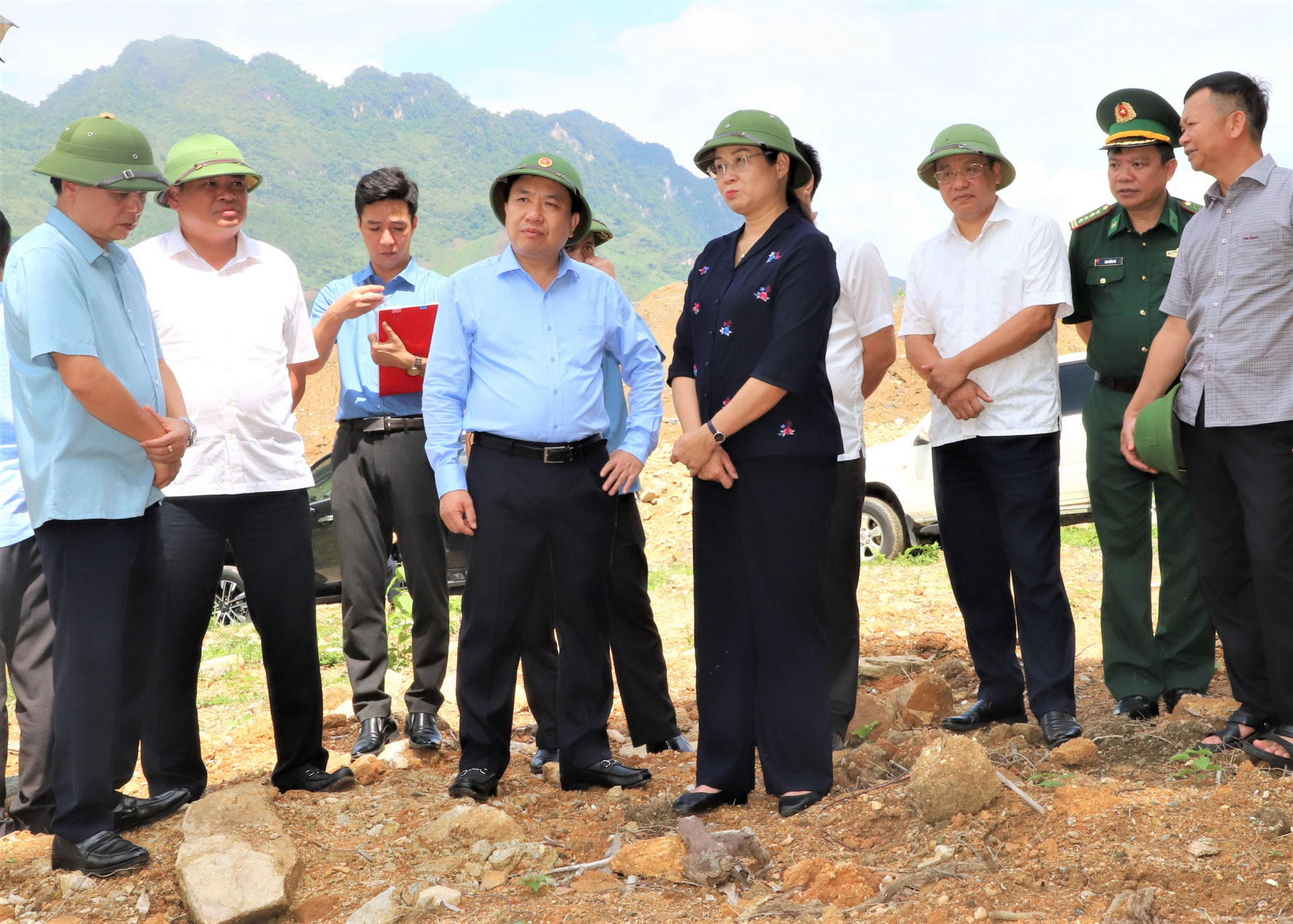 Quyền Bí thư Tỉnh ủy Nguyễn Mạnh Dũng kiểm tra Dự án Khu thương mại biên mậu Nà La