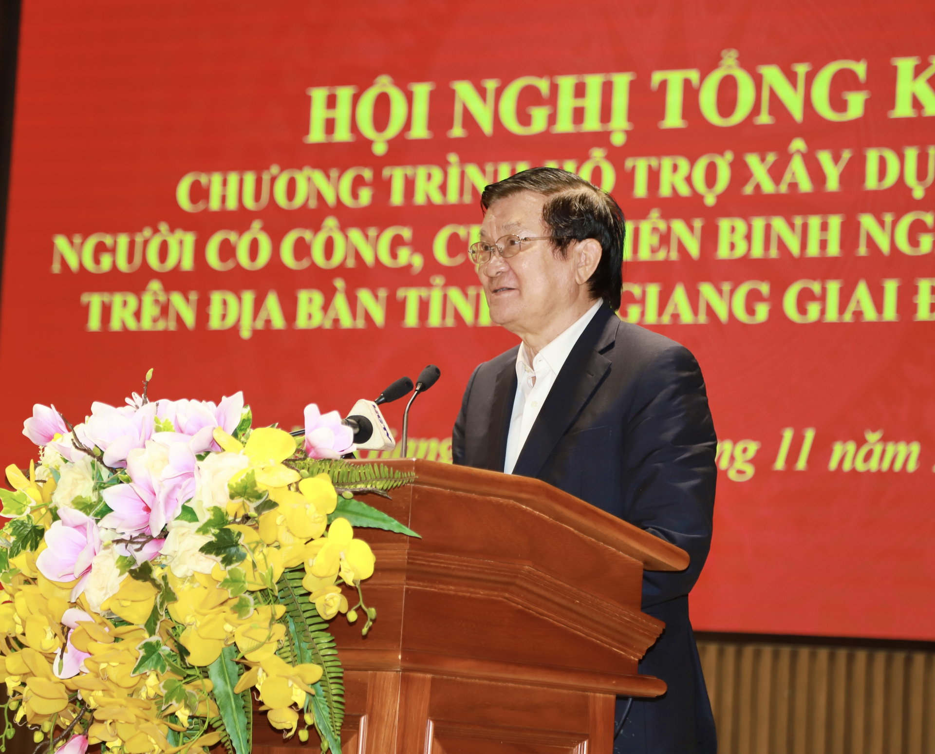 Nguyên Chủ tịch nước Trương Tấn Sang phát biểu tại Lễ tổng kết