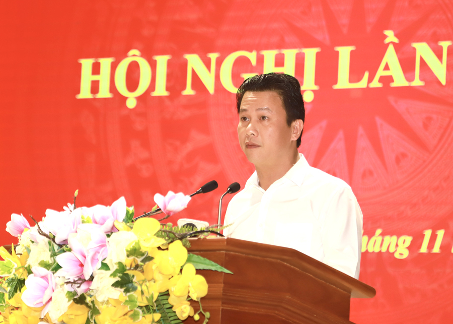 Bí thư Tỉnh ủy Đặng Quốc Khánh phát biểu bế mạc Hội nghị
