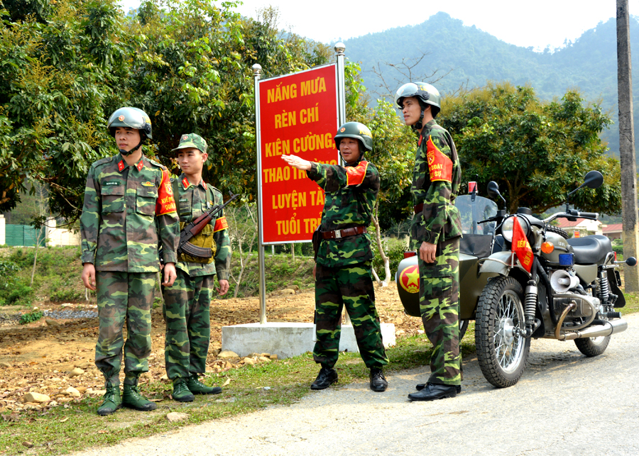 Tổ kiểm soát quân sự, Bộ Chỉ huy Quân sự tỉnh bảo đảm công tác an toàn giao thông.