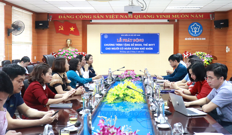 Các đại biểu dự điểm cầu tại tỉnh Hà Giang