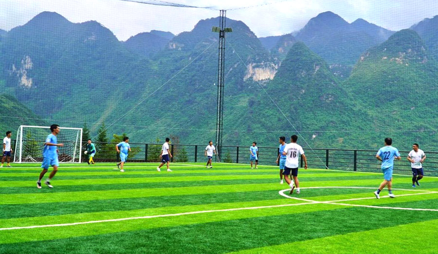 Hoạt động thể thao tại Khu nghỉ dưỡng H’mong Village.
