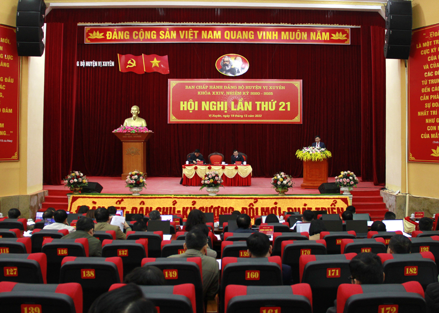 Hội nghị BCH Đảng bộ huyện Vị Xuyên lần thứ 21.
