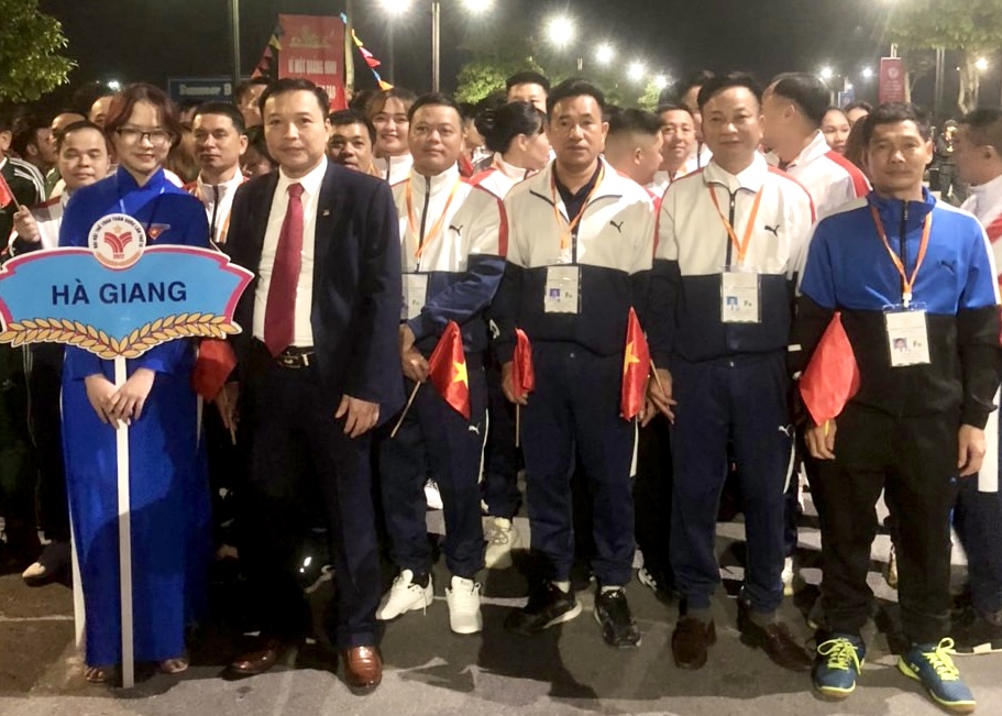 Đoàn thể thao Hà Giang tại Lễ khai mạc