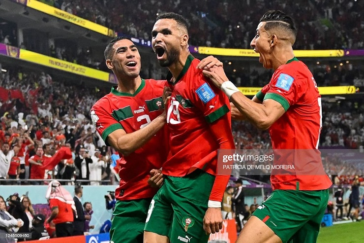 Morocco đại diện của châu Phi đã xuất sắc vượt qua Bồ Đào Nha để giành vé vào bán kết