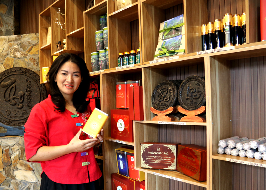 Các sản phẩm trà của Công ty TNHH Thành Sơn được ứng dụng khoa học công nghệ và chuyển đổi số.