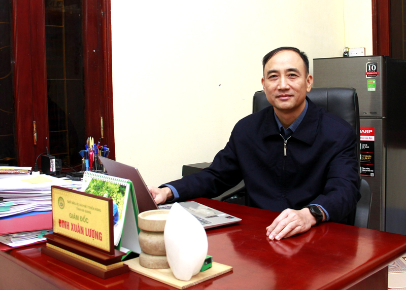 Đồng chí Đinh Xuân Lượng, Giám đốc Quỹ Bảo vệ và Phát triển rừng.