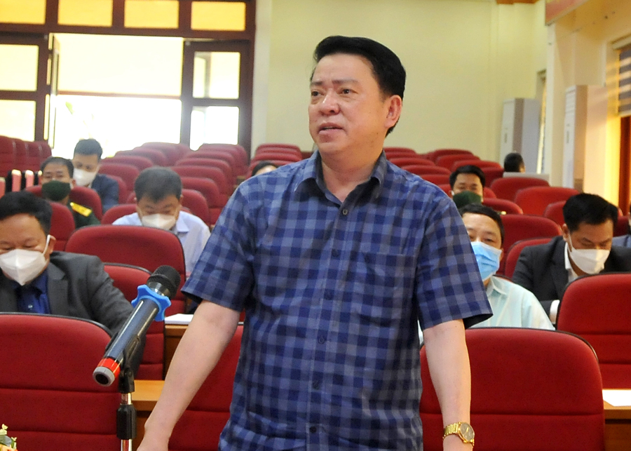 Trưởng Ban Dân vận Tỉnh ủy Trần Mạnh Lợi đề nghị việc lựa chọn nội dung diễn tập, huyện Yên Minh cần tính toán cho phù hợp với thực tế địa phương.