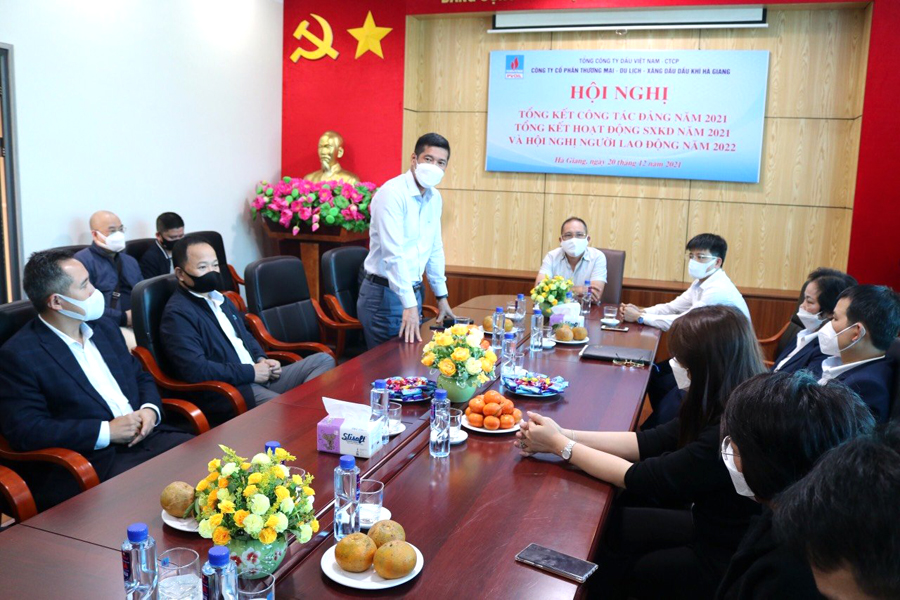 PVOIL Hà Giang tổng kết hoạt động sản xuất kinh doanh năm 2021