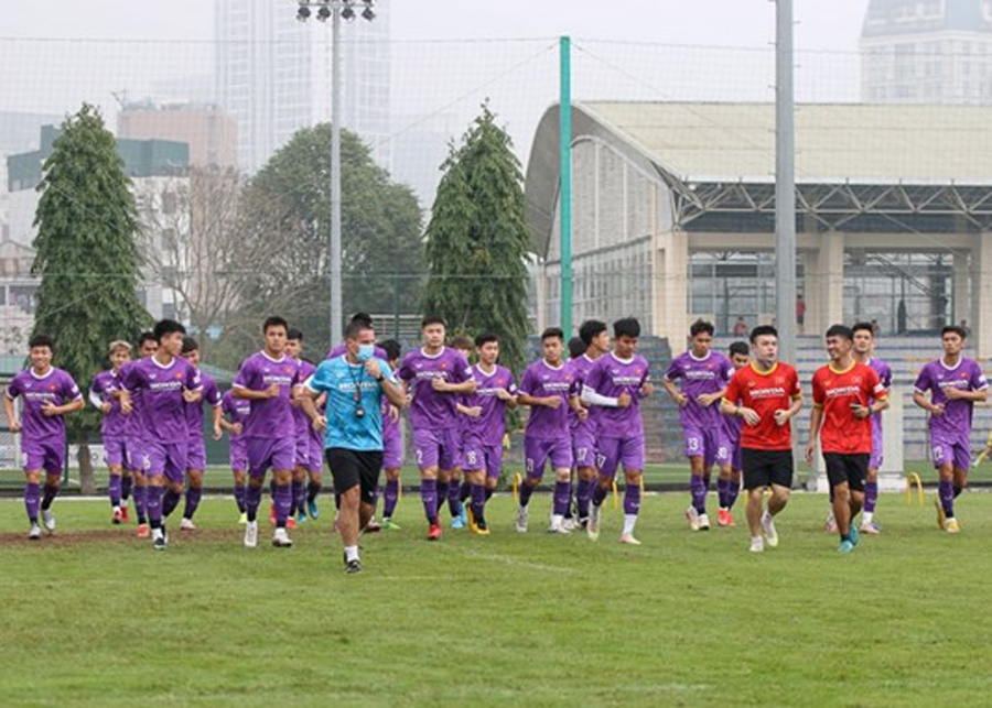 U23 Việt Nam đã tập luyện từ ngày 15 đến 18/3 trước khi sang dự giải giao hữu quốc tế.