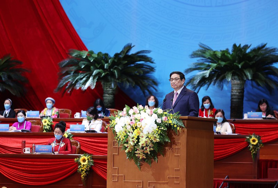 Thủ tướng Phạm Minh Chính phát biểu ý kiến tại Đại hội.