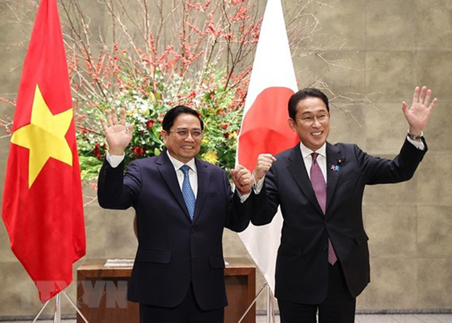 Thủ tướng Phạm Minh Chính và Thủ tướng Nhật Bản Kishida Fumio. 