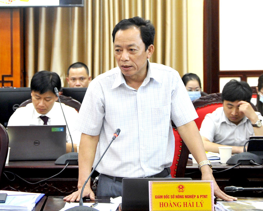 Giám đốc Sở Nông nghiệp và PTNT Hoàng Hải Lý đề nghị thành phố Hà Giang nghiên cứu đề xuất xây dựng khu công viên gắn với khu bảo tồn dân tộc để làm điểm thu hút khách du lịch.