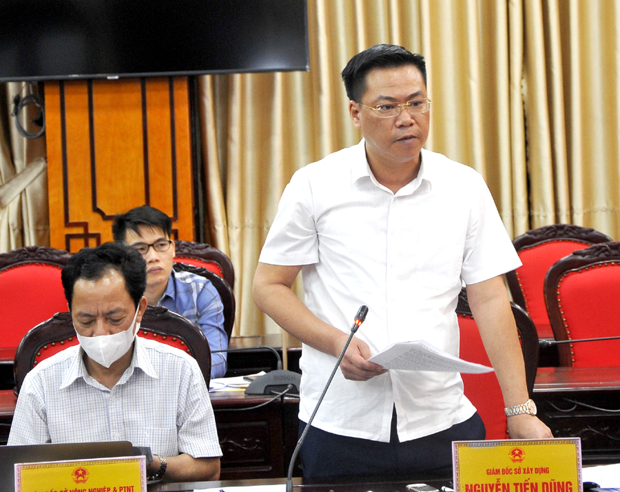 Giám đốc Sở Xây dựng Nguyễn Tiến Dũng đề nghị đơn vị liên quan cần chủ động rà soát để xác định quy hoạch 3 loại rừng một cách cụ thể.