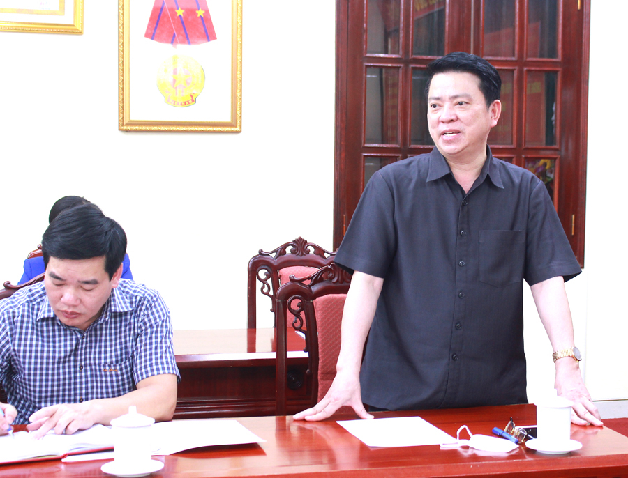 Trưởng Ban Dân vận Tỉnh ủy Trần Mạnh Lợi khẳng định sẽ tạo điều kiện để phóng viên tác nghiệp, thực hiện nhiệm vụ
