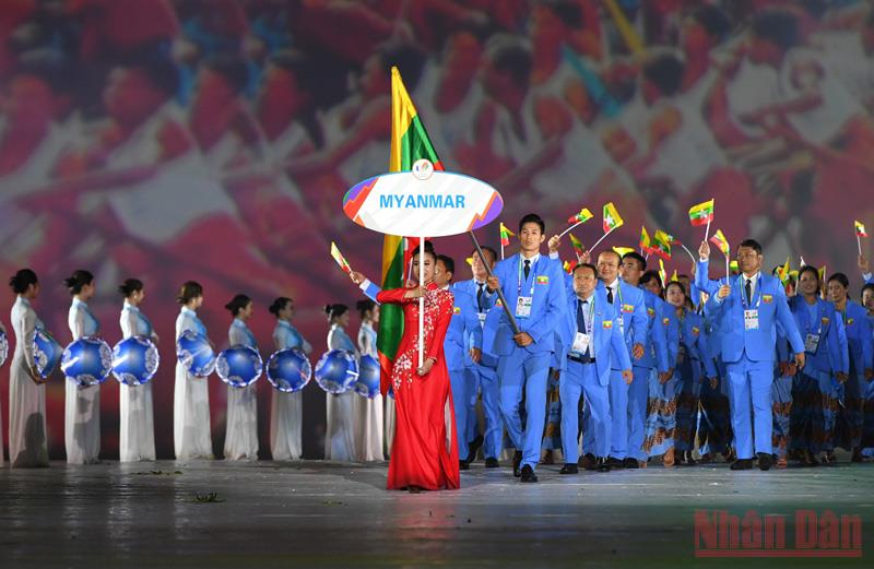 Đoàn Myanmar có 298 vận động viên, dự tranh 21/40 môn ở SEA Games lần này. 