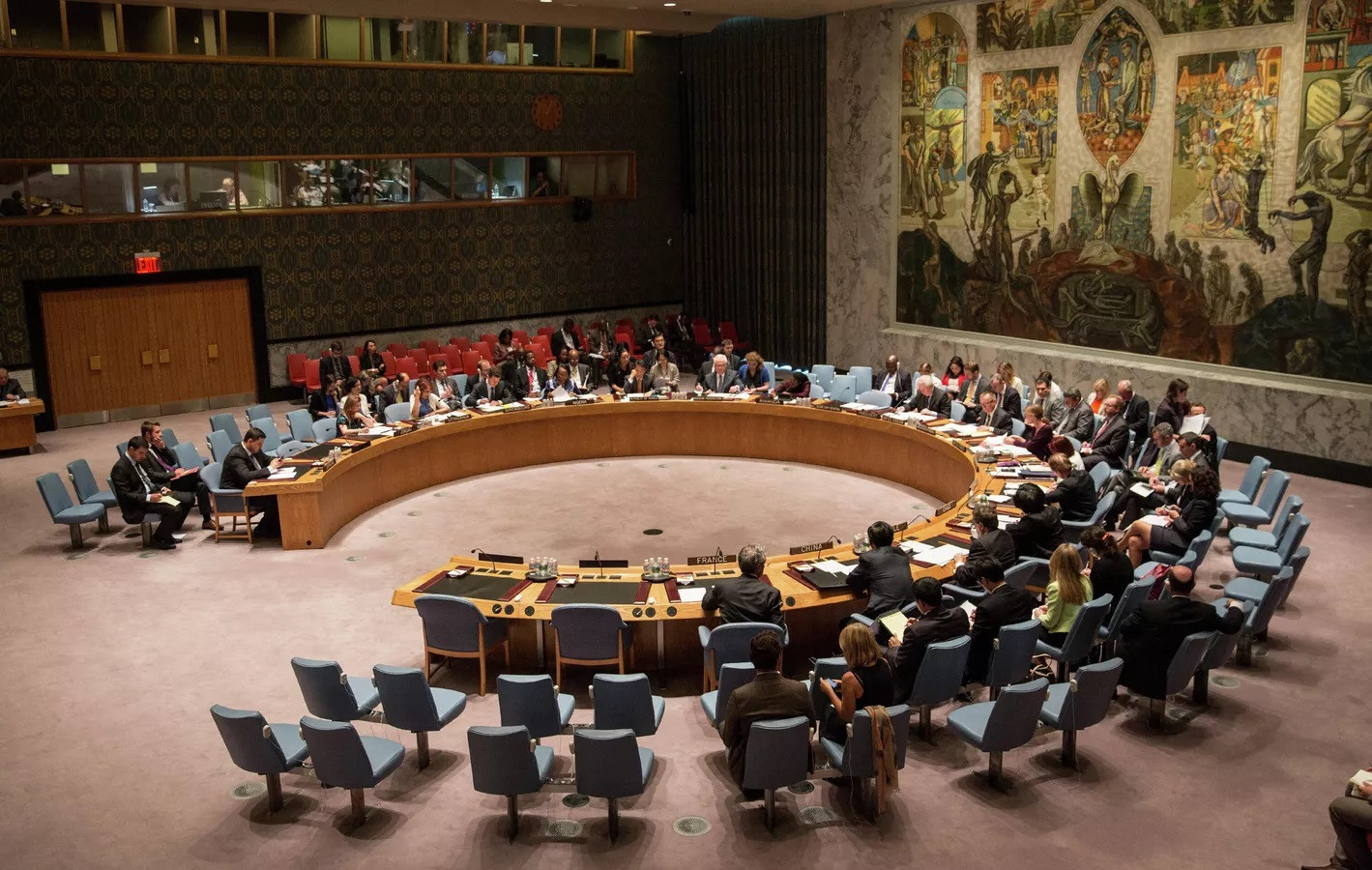 Quang cảnh cuộc họp của Hội đồng Bảo an Liên hợp quốc.