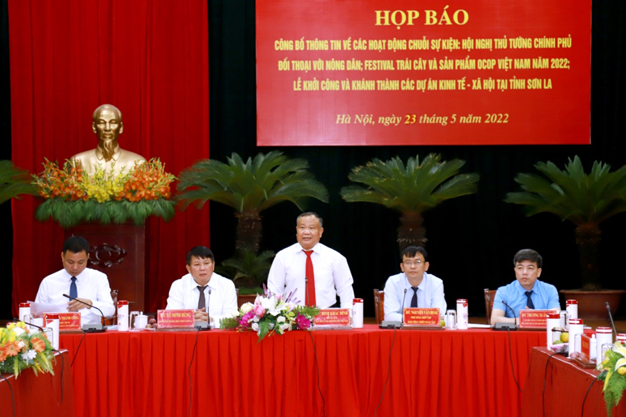 Lãnh đạo Trung ương Hội Nông dân Việt Nam thông tin về chuỗi sự kiện.
