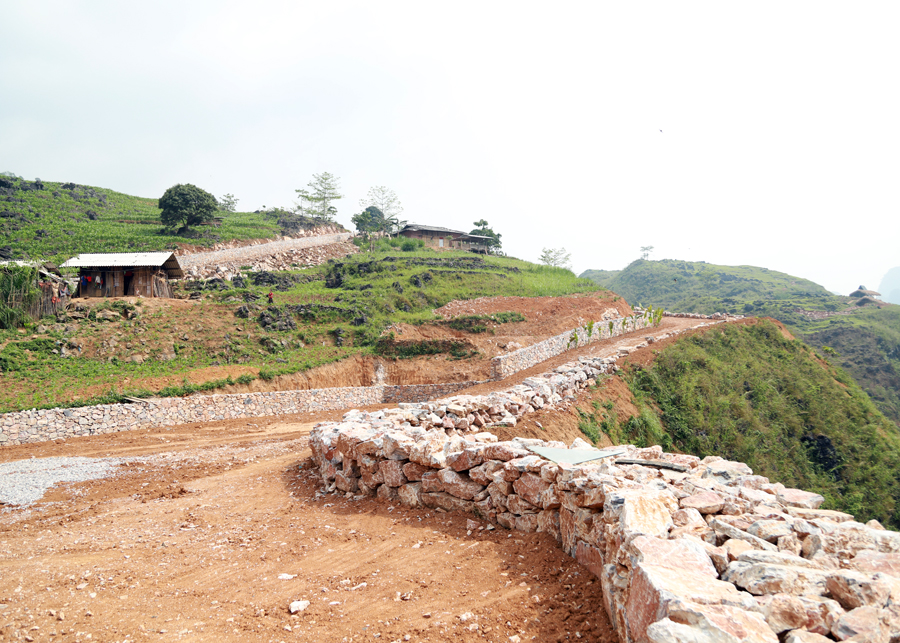 Dự án Pa’Piu Lũng Hồ đang được đầu tư trên địa bàn huyện Yên Minh.