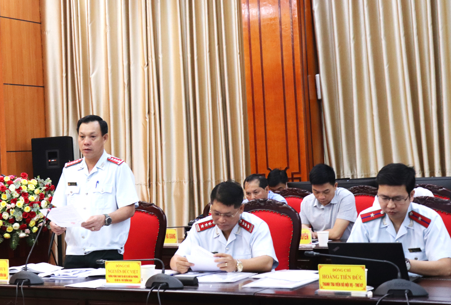 Phó Chánh Thanh tra Bộ Nội vụ, Trưởng Đoàn Thanh tra Trần Ngọc Huy công bố Quyết định thanh tra.
