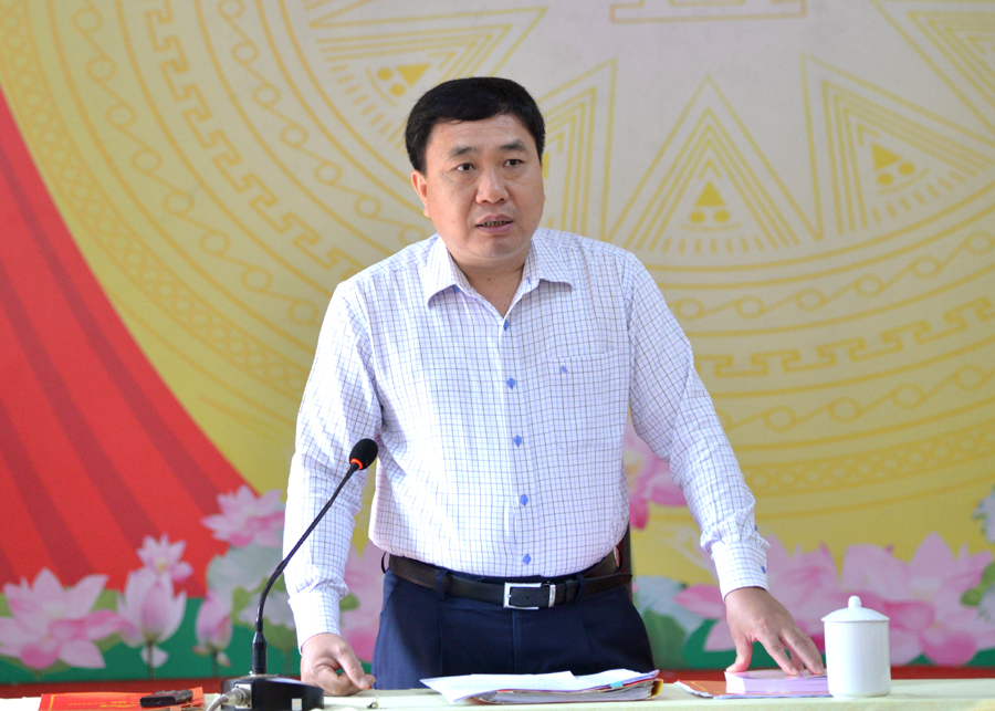 Phó Bí thư Tỉnh ủy Nguyễn Mạnh Dũng kết luận tại buổi làm việc với xã Lao Và Chải
