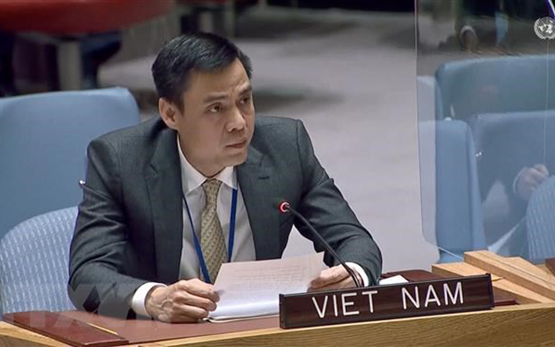 Đại sứ Đặng Hoàng Giang, Trưởng Phái đoàn thường trực Việt Nam tại Liên hợp quốc.