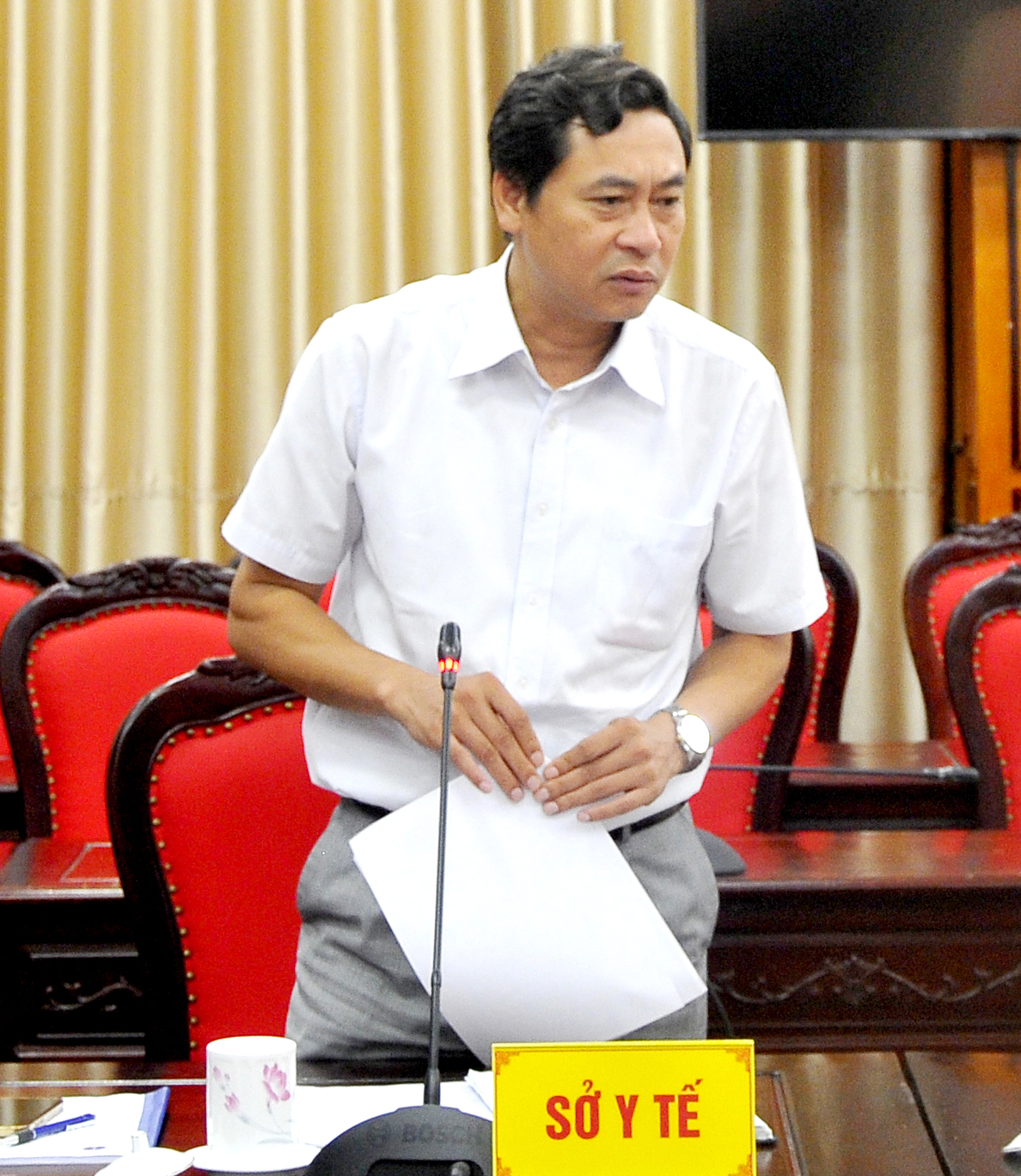 Quyền Giám đốc Sở Y tế Nguyễn Văn Giao đề nghị các ngành liên quan phối hợp, sớm giúp đỡ về các thủ tục liên quan để đảm bảo tiến độ triển khai các dự án do Sở Y tế làm chủ đầu tư.
