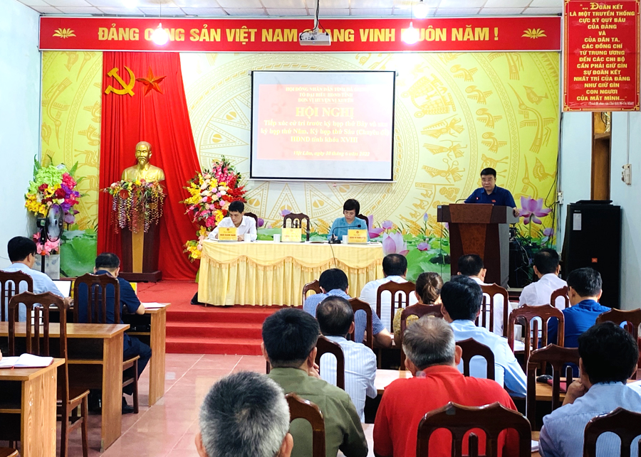 Hội nghị tiếp xúc cử tri các xã Việt Lâm, Quảng Ngần

