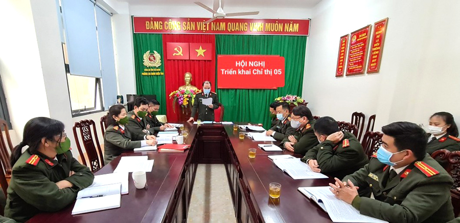 Phòng An ninh điều tra (Công an tỉnh) quán triệt, triển khai Chỉ thị số 05 của Bộ Chính trị về đẩy mạnh học tập và làm theo tư tưởng, đạo đức, phong cách Hồ Chí Minh.
