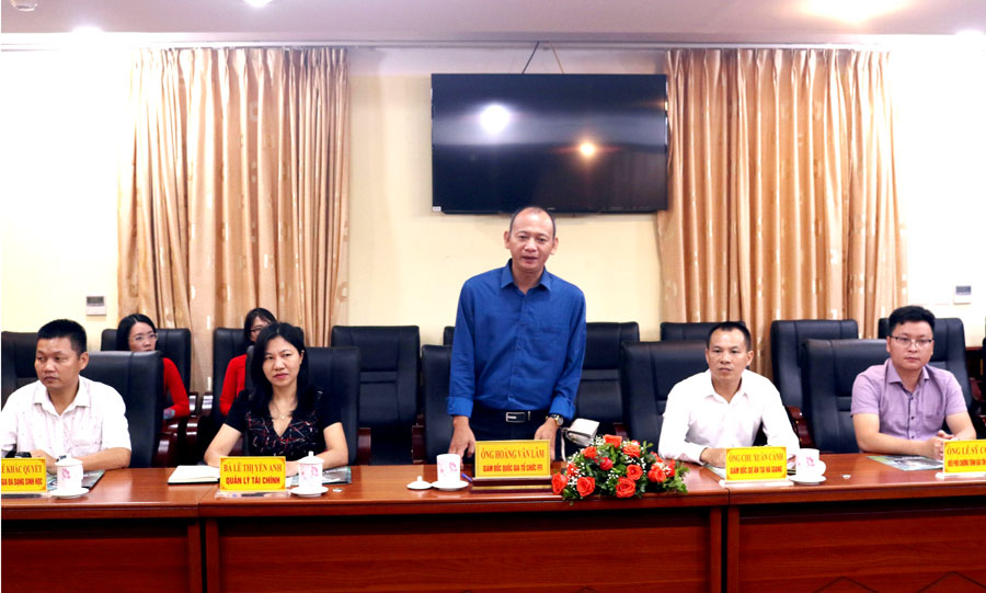 Ông Hoàng Văn Lâm, Giám đốc FFI phát biểu ý kiến tại buổi ký kết
