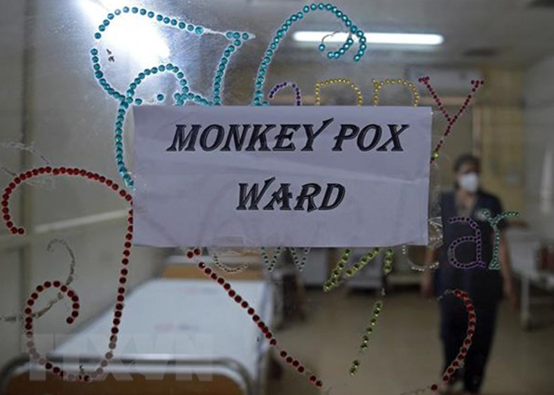 Khu cách ly điều trị bênh nhân mắc đậu mùa khỉ tại một bệnh viện ở Ahmedabad, Ấn Độ ngày 25/7/2022. 