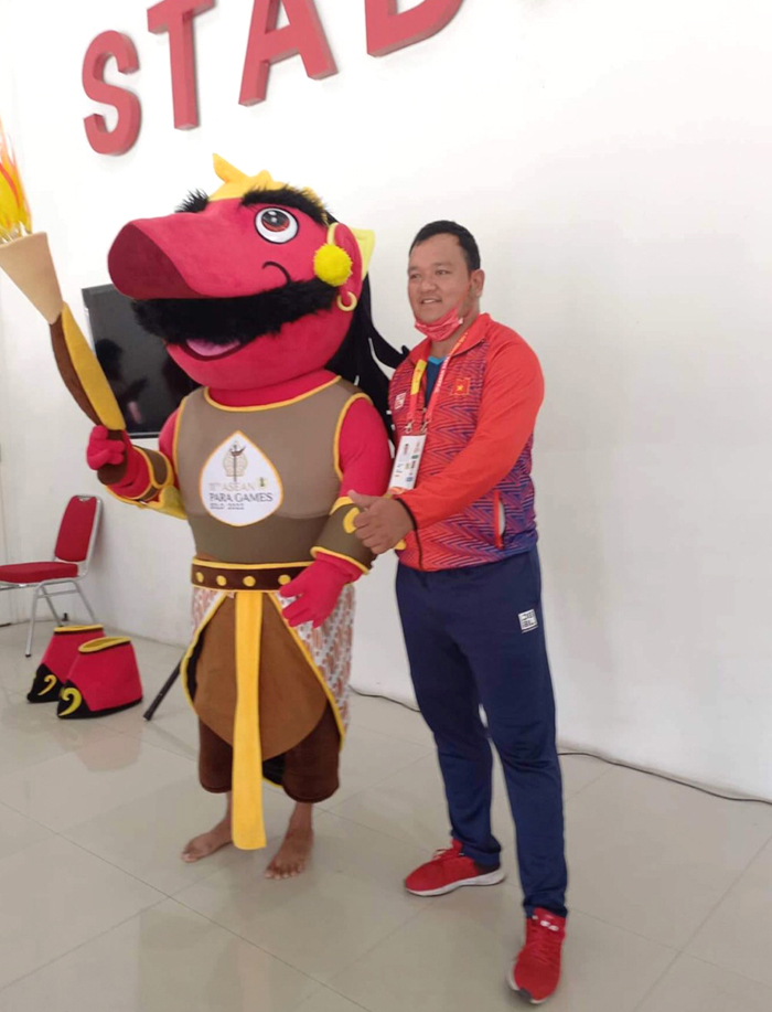 VĐV Trần Nam Long người Hà Giang, đã giành 2 tấm Huy chương Đồng tại Asean Paragames 11