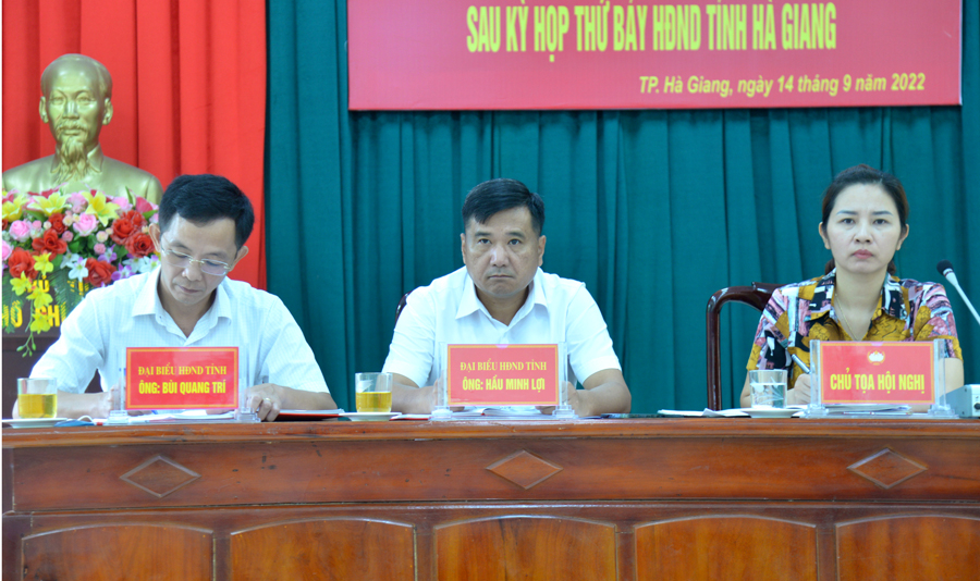 Tổ đại biểu HĐND tỉnh tiếp xúc cử tri phường Nguyễn Trãi
