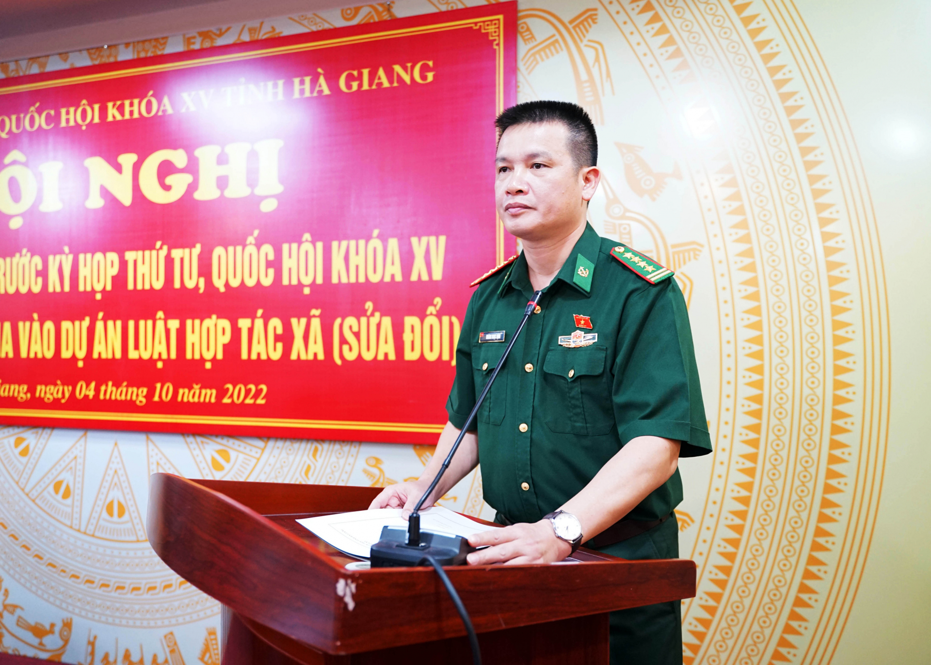 ĐBQH Hoàng Ngọc Định thông báo tới cử tri về dự kiến nội dung chương trình Kỳ họp thứ Tư, Quốc hội khóa XV.
