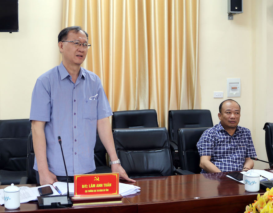 Đồng chí Lâm Anh Tuấn, Cục trưởng Cục Thi hành án tỉnh, thành viên đoàn công tác mong muốn BTV Huyện ủy tiếp tục triển khai, thực hiện tốt các chỉ thị, nghị quyết của BTV Tỉnh ủy.