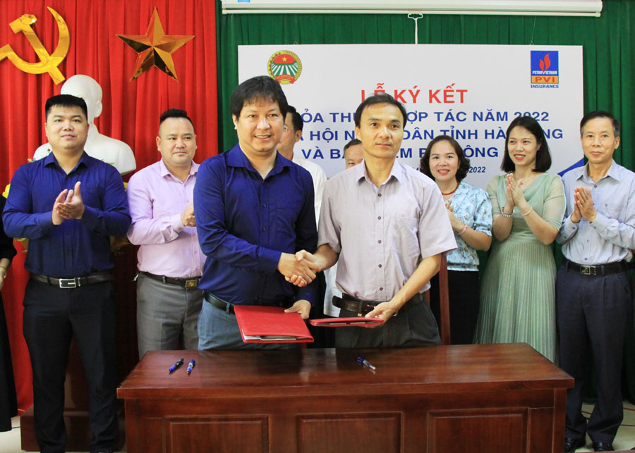 Ký kết thỏa thuận hợp tác giữa Hội Nông dân tỉnh và Công ty Bảo hiểm PVI Đông Đô.