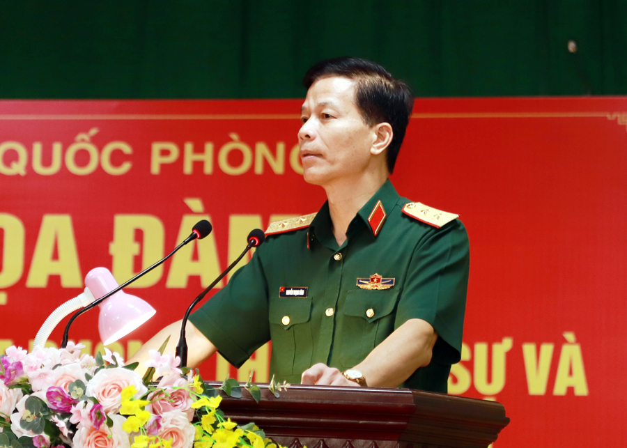 Trung tướng Nguyễn Trọng Bình phát biểu, tiếp thu các ý kiến đóng góp vào dự thảo luật