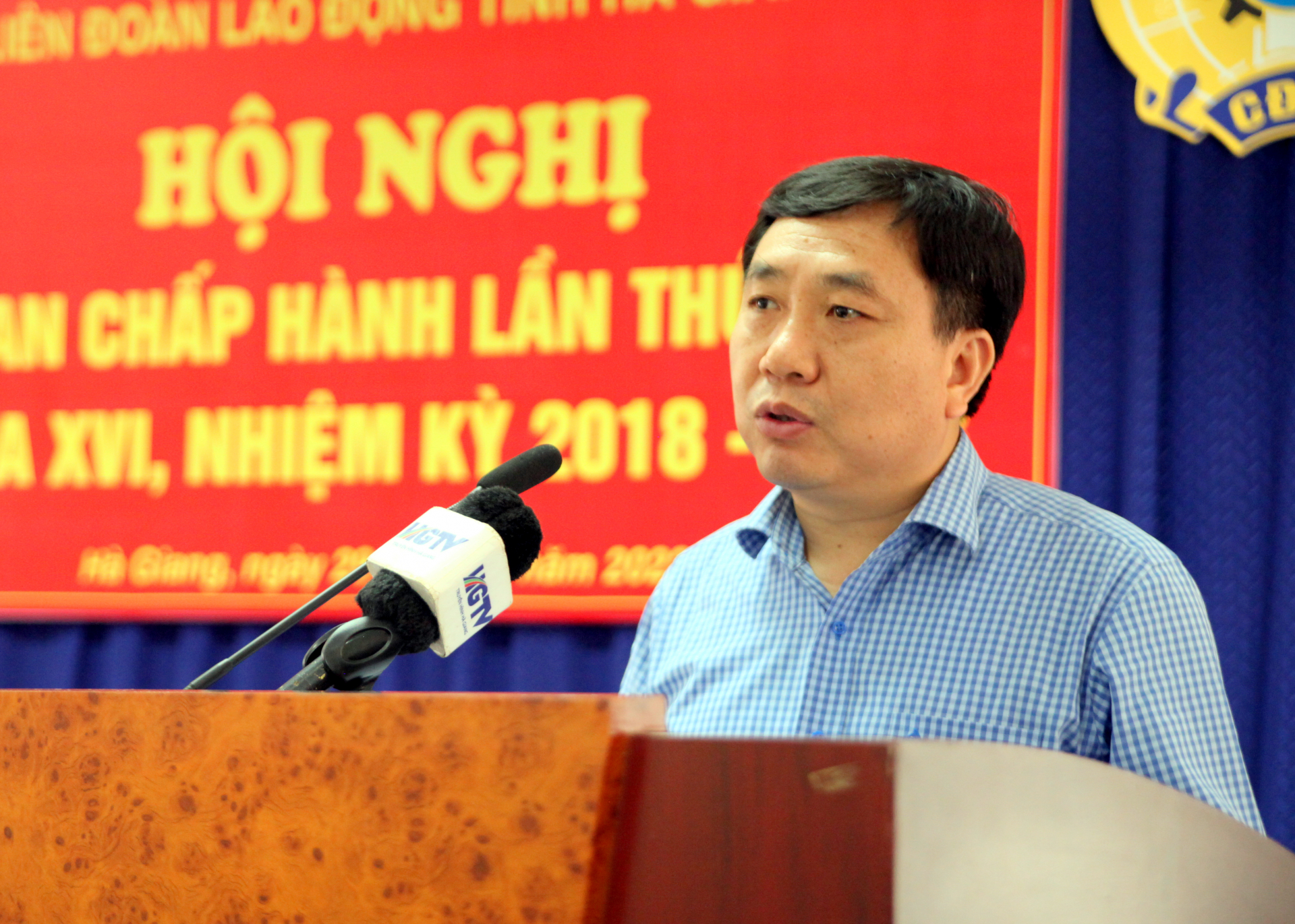 Phó Bí thư Tỉnh ủy Nguyễn Mạnh Dũng phát biểu chỉ đạo hội nghị.