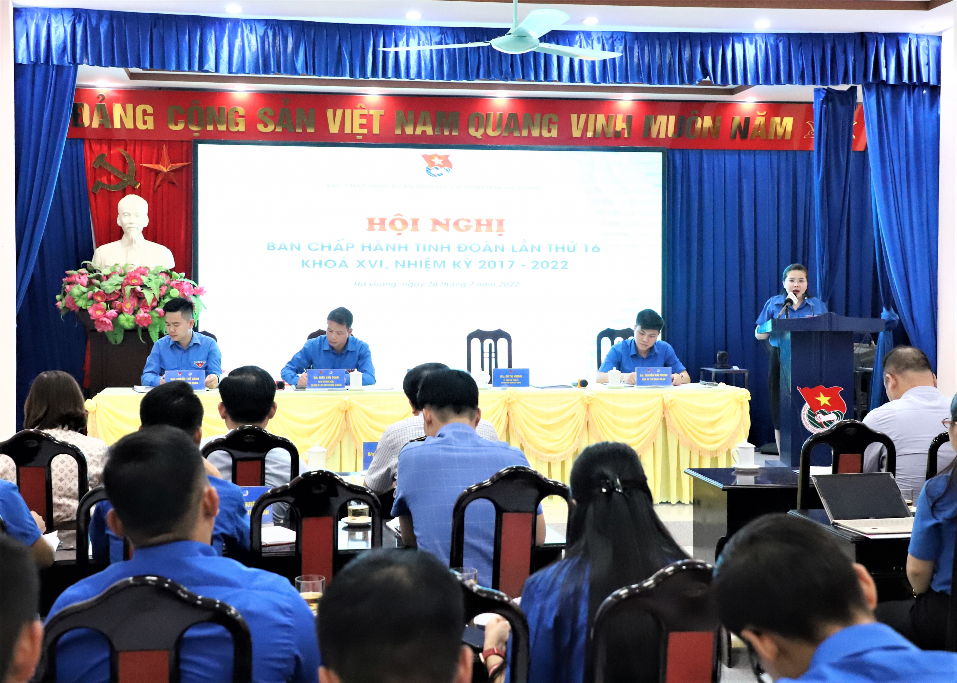 Hội nghị BCH Tỉnh đoàn lần thứ 16, khoá XVI, nhiệm kỳ 2017-2022.