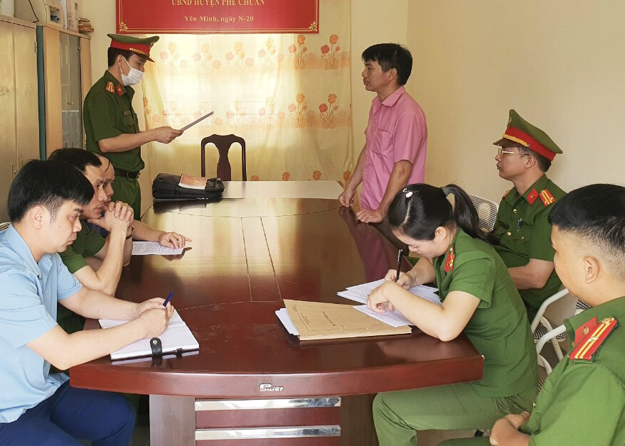 Cơ quan Cảnh sát điều tra thi hành các quyết định đối với bị can Phan Ngọc Thắng.